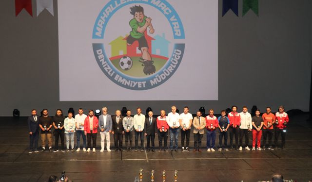 'Mahallemde Maç Var' turnuvasına katkı sunanlar ödüllendirildi