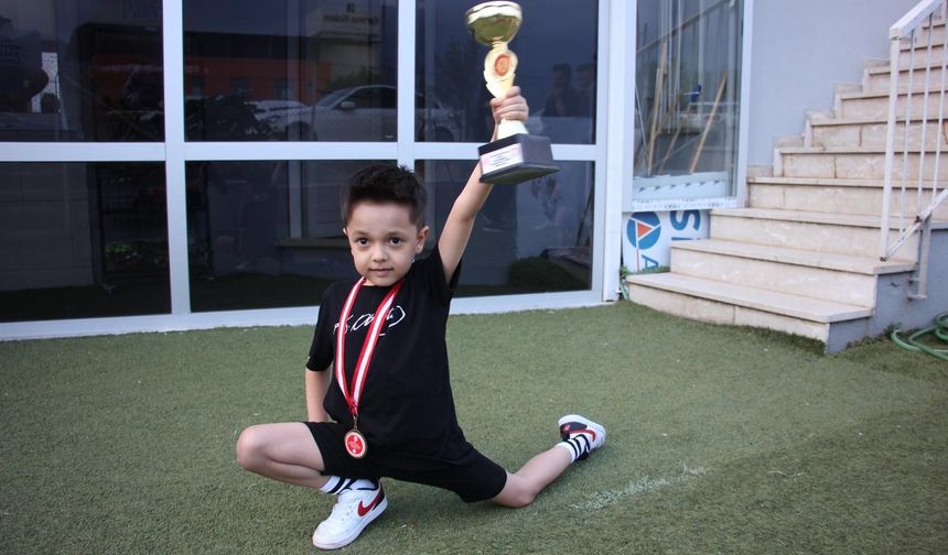 6 yaşında Türkiye şampiyonu oldu, gözü dünya şampiyonluğunda