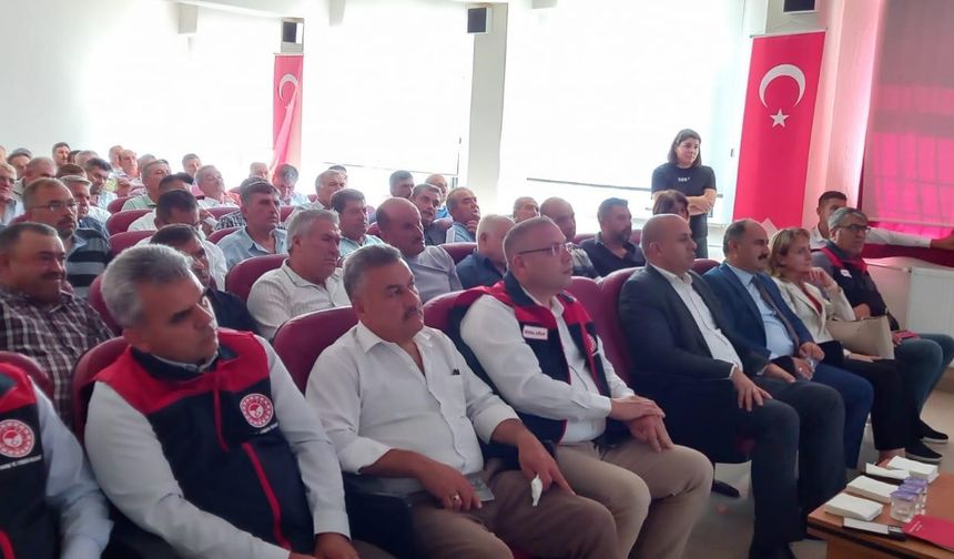 Buldanlı üreticilere yeni destekleme modeli anlatıldı