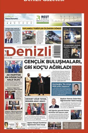Denizli Gazetesi 24 Kasım 2023