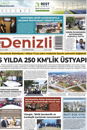 Denizli Gazetesi 28 Kasım 2023