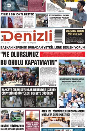 Denizli Gazetesi 29 Ağustos 2024