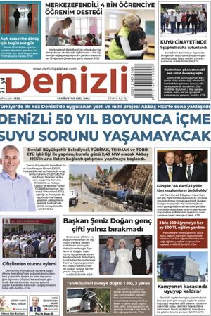 Denizli Gazetesi 15 Ağustos 2023